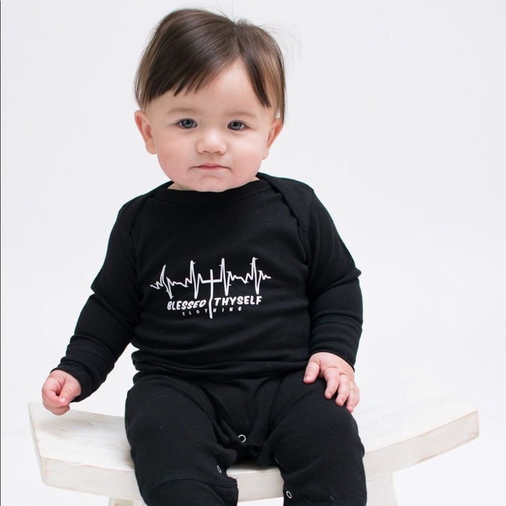 Blessed Thyself Logo Onesie Full Bodysuit